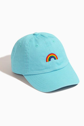Rainbow Pride Pastel Blue Baseball Hat
