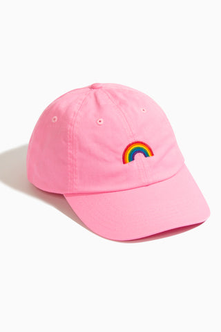 Pride Rainbow Pastel Pink Baseball Hat