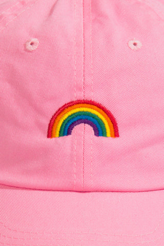 LGBTQ+ Pride Rainbow Pastel Pink Baseball Hat