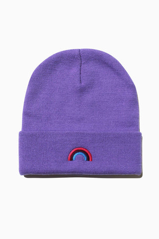 Bi Rainbow Lavender Beanie