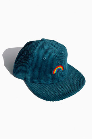 Pride Rainbow Corduroy Emerald Cap