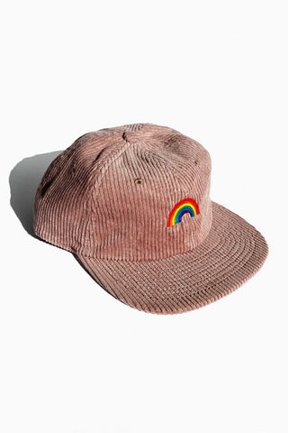 Pride Rainbow Corduroy Hazy Pink Cap