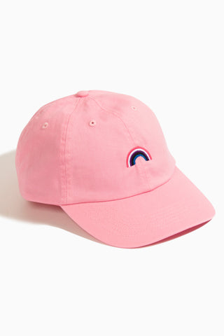 Genderfluid Rainbow Pastel Pink Baseball Hat