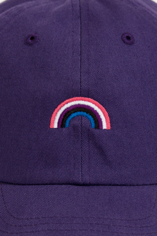 Genderfluid Rainbow Purple Baseball Hat