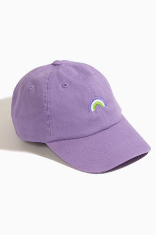 Genderqueer Rainbow Lavender Baseball Hat