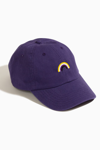 Non-Binary Rainbow Purple Baseball Hat