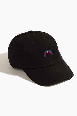 Polyamory Rainbow Black Baseball Hat